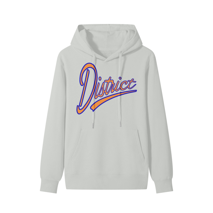 District Hoodie (Blue And Orange)