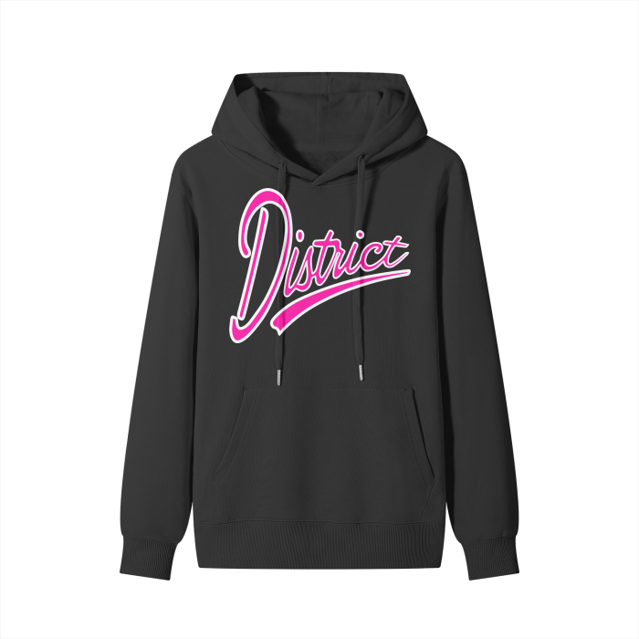 District Hoodie (Pink and White)